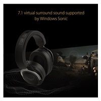 ASUS sluchátka TUF Gaming H3 Gun Metal, Gaming Headset, černo-šedá