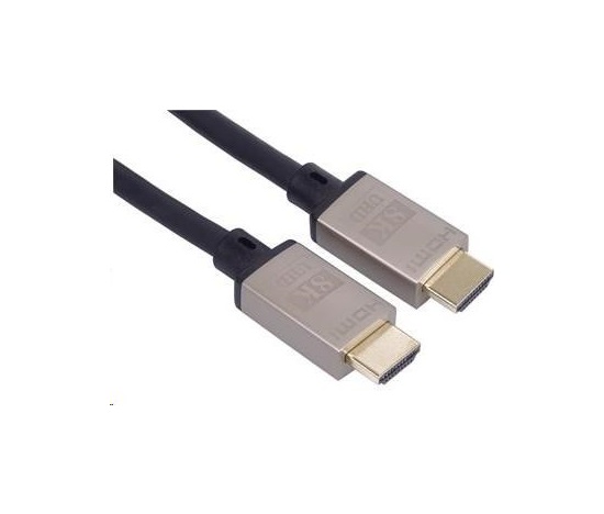 PREMIUMCORD Kabel HDMI 2.1 High Speed + Ethernet kabel 8K@60Hz, 4K@120Hz, pozlacené konektory, 1m