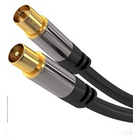 PREMIUMCORD propojovací kabel, anténní, M/F 75Ohm (135dB) 4x stíněný 1,5m
