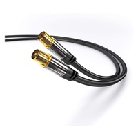 PREMIUMCORD propojovací kabel, anténní, M/F 75Ohm (135dB) 4x stíněný 5m