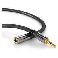 PREMIUMCORD prodlužovací kabel, Jack 3.5mm - Jack 3.5mm M/F 1,5m