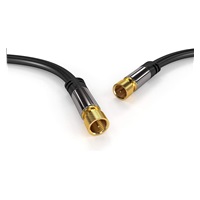 PREMIUMCORD kabel, satelitní anténní F male - F male (135 dB) 4x stíněný 1,5m