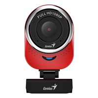 GENIUS webkamera QCam 6000/ červená/ Full HD 1080P/ USB2.0/ mikrofon