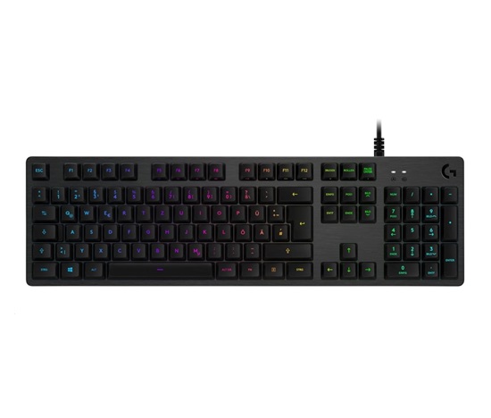 Logitech Gaming Keyboard G512, Mechanical Gaming, Lightsync RGB, Tactile, Carbon DE
