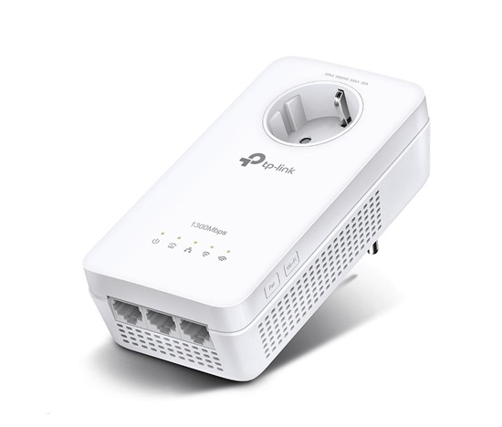 TP-Link TL-WPA8631P OneMesh/EasyMesh WiFi5 průchozí powerline adaptér (AC1200,AV1300,2,4GHz/5GHz,3xGbELAN)