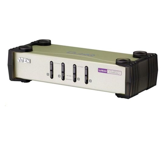 ATEN 4-port KVM PS/2 , 1.2m kabely