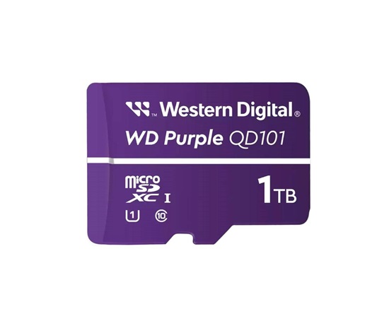 WD MicroSDXC karta 1TB Purple WDD100T1P0C Class 10 (R:100/W:60 MB/s)