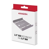 AXAGON RHD-125S, kovový rámeček pro 1x 2.5" HDD/SSD do 3.5" pozice, šedý