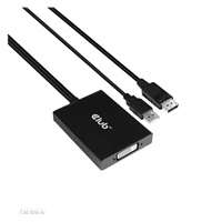 Club3D Adaptér aktivní DisplayPort na Dual Link DVI-D, USB napájení, 60cm, HDCP off, pro Apple Cinema displeje