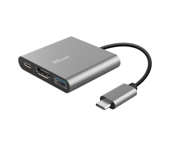 TRUST adaptér DALYX, 3-in-1, USB-C