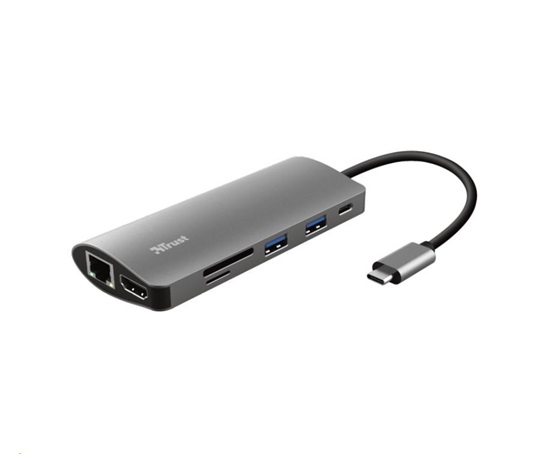 TRUST dokovací stanice DALYX, 7-in-1, USB-C, HDMI, 2x USB 1x USB-C, RJ-45 LAN