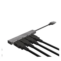 TRUST rozbočovač HALYX, Aluminium 4-Port Mini USB Hub, 10cm