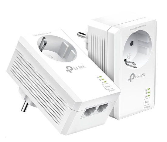 TP-Link TL-PA7027PKIT průchozí powerline set (AV1000,2xGbE, HomePlug AV2)