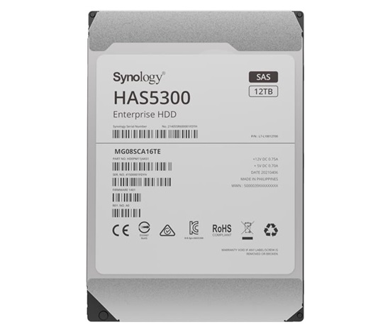 Synology 3,5" HDD HAS5300-12T (NAS) (12TB, SAS, 7200 RPM, 256MB)