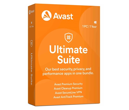 _Nová Avast Ultimate for Windows 1 licence na 12 měsíců