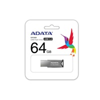 ADATA Flash Disk 64GB UV350, USB 3.2 Dash Drive, tmavě stříbrná textura kov