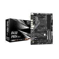 ASRock MB Sc AM4 B450 PRO4 R2.0, AMD B450, 4xDDR4, 1xDP, 1xHDMI, VGA