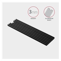 AXAGON CLR-M2L3, hliníkový pasivní chladič pro M.2 2280 SSD, výška 3 mm
