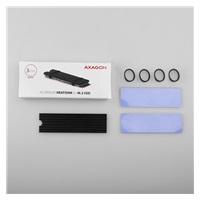 AXAGON CLR-M2L3, hliníkový pasivní chladič pro M.2 2280 SSD, výška 3 mm