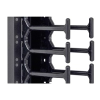 TRITON vertikální vyvazovací panel 32U, dvouřadý, pro rozvaděče šířky 800mm z řady RMA, RZA, RDA, RTA, RYA, černý