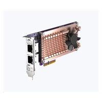QNAP QM2-2P2G2T rozšiřující karta 2x2,5GbE, 2xM.2 NVMe 2280 PCIe Gen3x2 pro PC i NAS