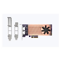 QNAP QM2-2P2G2T rozšiřující karta 2x2,5GbE, 2xM.2 NVMe 2280 PCIe Gen3x2 pro PC i NAS