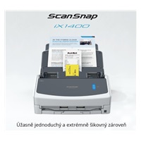 RICOH skener ScanSnap iX1400, A4, 40ppm, 600dpi, ADF 50listů,USB - DUALSKEN