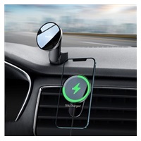 Baseus Big Energy držák s bezdrátovým nabíjením 15W černá (kompatibilní s Apple iPhone 12 Series)