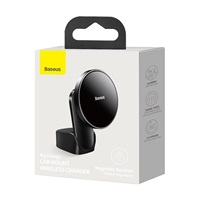 Baseus Big Energy držák s bezdrátovým nabíjením 15W černá (kompatibilní s Apple iPhone 12 Series)