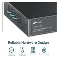 TP-Link CCTV Easy Smart switch TL-SG1218MPE (16xGbE, 2xGbE/2xSFP combo, 16xPoE+, 250W)
