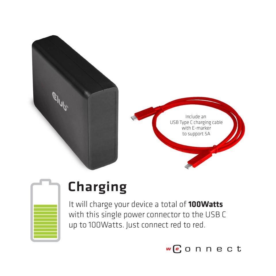 Club3D CSV-2511 Switch USB-C Bidirezionale 2-in-1 - 10Gbps, 8K, PD - Passa Monitor Tra Laptop E PC