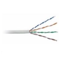 BAZAR - UTP kabel LYNX, Cat5E, drát, PVC, Dca, šedý, 100m - POŠKOZENÝ OBAL