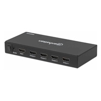 Manhattan HDMI rozdělovač, 4K 4-Port HDMI Splitter, 4K@60Hz, AC Powered, černá