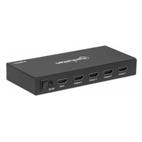 Manhattan HDMI rozdělovač, 4K 4-Port HDMI Splitter, 4K@60Hz, AC Powered, černá