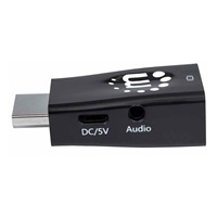 Manhattan adaptér HDMI na VGA, Micro Converter, HDMI Male na VGA Female, audio, černá