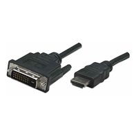 Manhattan kabel HDMI na DVI-D, Dual Link, 1m, černá