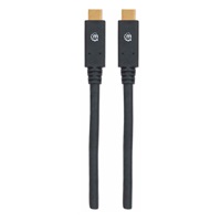 Manhattan USB-C kabel, USB 3.1, Gen 1, USB-C Male na USB-C Male, 5 Gbps, 2m, černá
