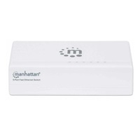 Manhattan Ethernet přepínač, Ethernet switch, Desktop Size, Plastic, IEEE 802.3az, bílá