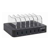 MANHATTAN USB nabíjecí stanice, 6-Port USB Charging Station, USB-A, černá