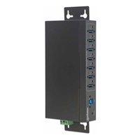 Manhattan hub, 7-portů, USB 3.0 Type-A, černá