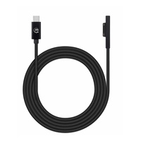 Manhattan nabíjecí kabel, Surface Connect to USB-C Charging Cable (M/M), 15 V / 3 A, 1.8m, černá