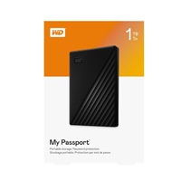 BAZAR - WD My Passport portable 1TB Ext, 2,5" USB3.0, WORLDWIDE 2019, Black