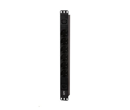 APC Easy PDU, Basic, 1U, 10A, 230V, (6) Schuko & (1) C13, IEC C14 (2.5m)