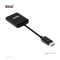 Club3D Video adaptér MST (Multi Stream Transport) DisplayPort 1.4 na DisplayPort 1.4 Dual Monitor 4K60Hz (M/F), černá