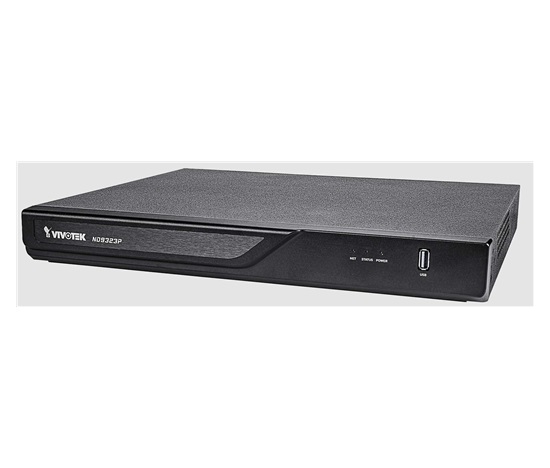 Vivotek NVR ND9323P, 8 kanálů, 8xPoE(max.120W), 2xHDD, H.265, 2x USB, DI/DO, 1xHDMI, Cloud
