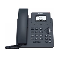 Yealink SIP-T30P IP telefon, 2,3" 132x64 grafický, 2x RJ45 10/100, PoE, 1x SIP, s adaptérem