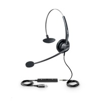 Yealink UH33 náhlavní souprava, konektory 3.5mm jack - USB