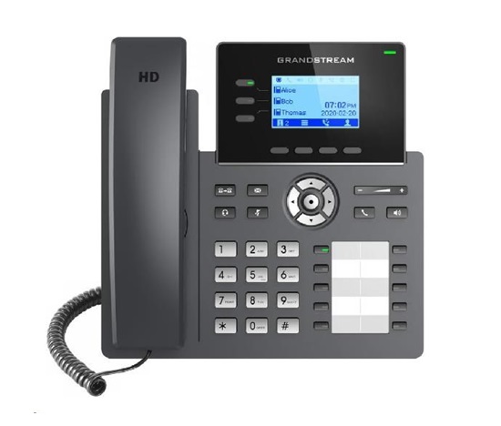 Grandstream GRP2604 [VoIP telefon - 6x SIP účet, HD audio, 10 předvoleb, 2x RJ45 10/100/1000 Mbps]