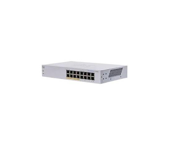 Cisco switch CBS110-16PP (16xGbE, 8xPoE+, 64W, fanless)