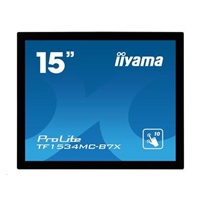 iiyama ProLite TF1534MC-B7X, 38.1 cm (15‘‘), Projected Capacitive, 10 TP, black